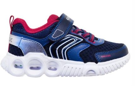 Geox Παιδικό Sneaker με φωτάκια J Spaceclub για αγόρια j Wroom J25GAB 014BU C0735 A Μπλε/Κόκκινο