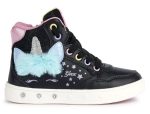 Geox Παιδικά Δερμάτινα Ανατομικά Μποτάκια J Skylin Girl J368WC 054AS C9240 D Μαύρο/Πολύχρωμο