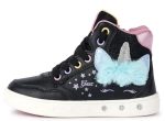 Geox Παιδικά Δερμάτινα Ανατομικά Μποτάκια J Skylin Girl J368WC 054AS C9240 D Μαύρο/Πολύχρωμο