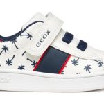 Geox Παιδικά Sneakers Για Αγόρι B Eclyper Boy B455LA 000BC C0050 Λευκό/Κόκκινο