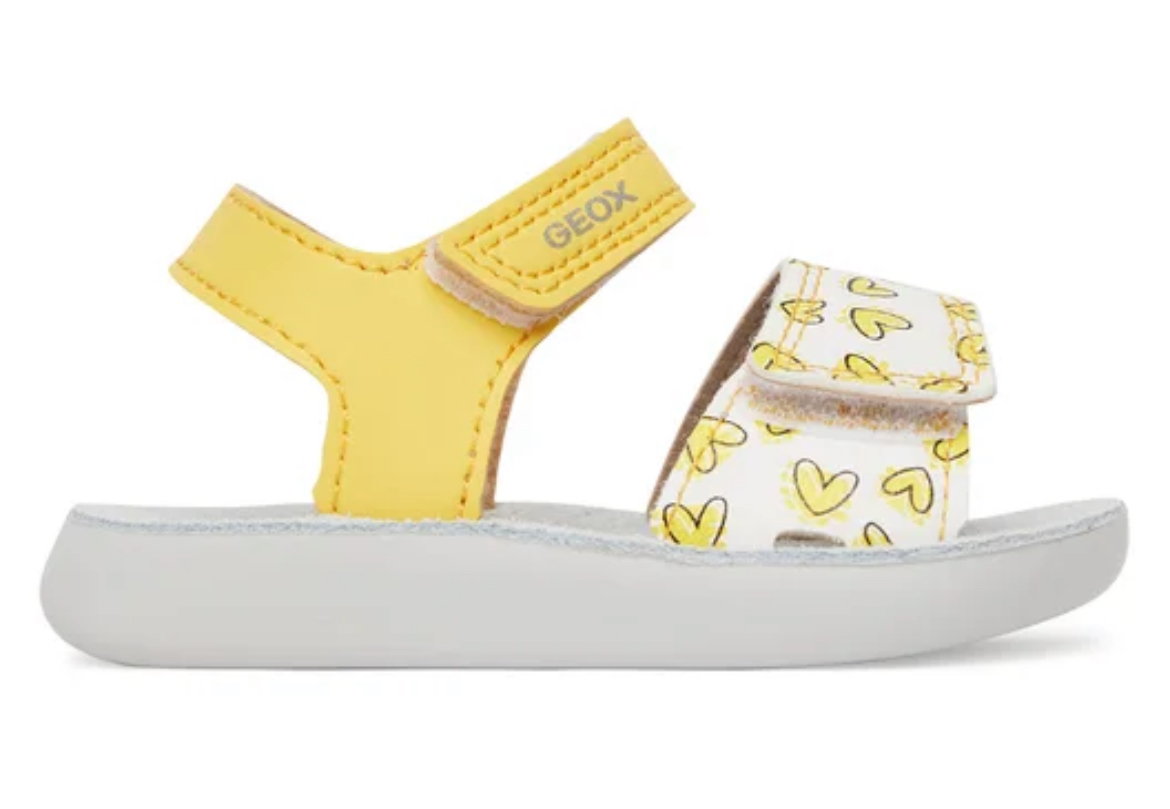 Geox kids Sandals for Girls Sandal B S.Lightfloppy G. B B455TB 05404 C0155 Yellow/White