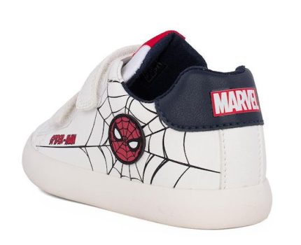 Geox Παιδικά Sneakers Αγόρι Spiderman Gisli B451NE 000BC C0050 Λευκό/Κόκκινο