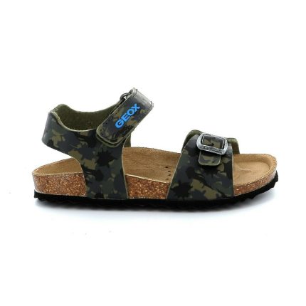 Geox Ανατομικό Παιδικό Σανδάλι Για Αγόρι J028LB-00004-C0483 J GHITA B  Χακί Παραλλαγή