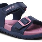 Geox Παιδικό Πέδιλο Για Κορίτσια J. Sandal Fusbetto J35HQA 000BC C0965 Μπλε/Ροζ