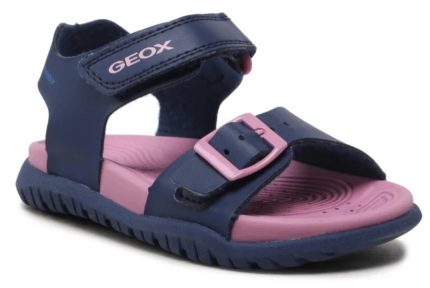 Geox Παιδικό Πέδιλο Για Κορίτσια J. Sandal Fusbetto J35HQA 000BC C0965 Μπλε/Ροζ