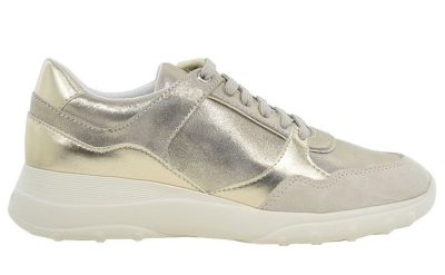 Geox Γυναικεία Sneaker D ALLENIEE A D35LPA 0NFBN CH62L Πούρο/Χρυσό
