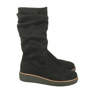 Ioannis  μποτάκι suede 1000 black