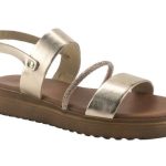 J&C Γυναικεία Flatform Πέδιλα NK-443 Μπρονζέ