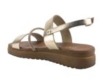 J&C Γυναικεία Flatform Πέδιλα NK-443 Μπρονζέ