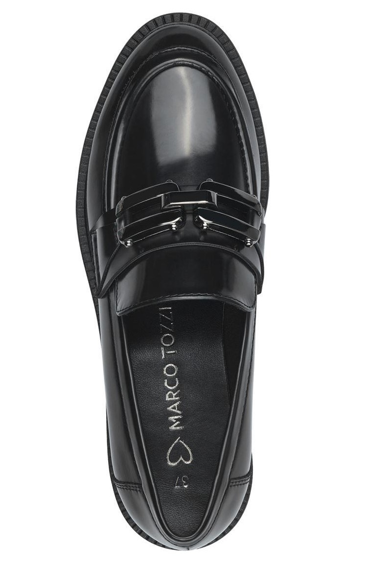 Marco Tozzi Γυναικείο Loafer 2-24313-43 011 Μαύρο Φλωρεντίκ