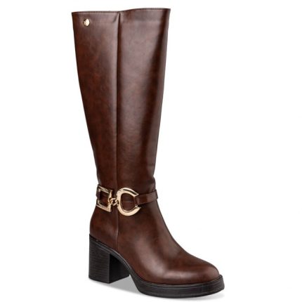 Miss NV Γυναικεία Μπότα RIDING KNEE-HIGH BOOTS V30-18260-28 Καφέ