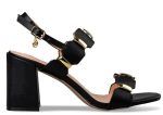 Miss NV Γυναικεία Block Heel Πέδιλα V14-19206-34 Μαύρο