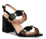 Miss NV Γυναικεία Block Heel Πέδιλα V14-19206-34 Μαύρο