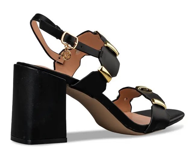 Miss NV Γυναικεία Block Heel Πέδιλα V14-19206-34 Μαύρο