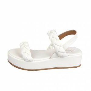 Miss NV Γυναικεία Flatforms V21-15287-33 Λευκό