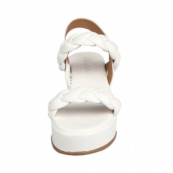 Miss NV Γυναικεία Flatforms V21-15287-33 Λευκό