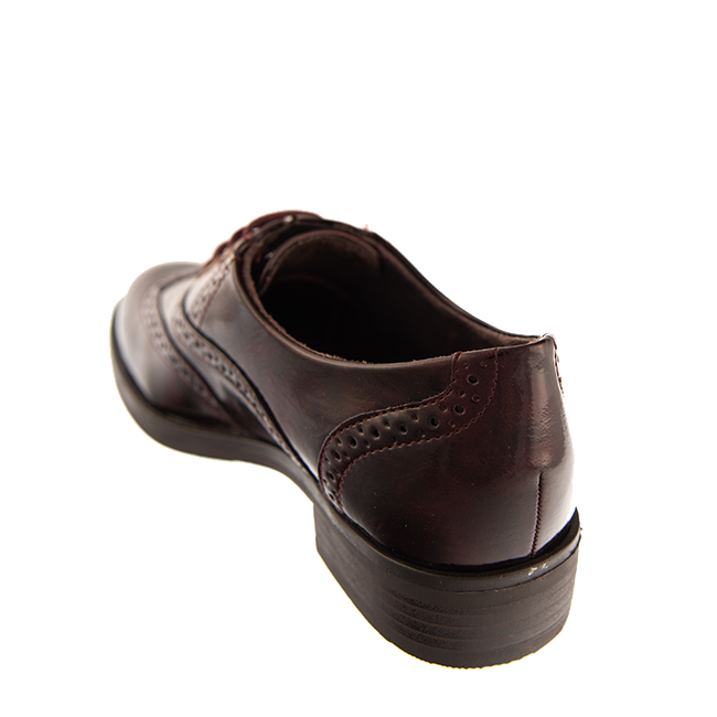 Miss NV γυναικεία oxfords λουστρίνι v63-10928 μπορντό