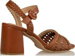 Miss Nv Γυναικεία πέδιλα block heels V84-3176-28 Ταμπά