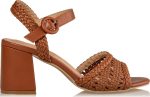 Miss Nv Γυναικεία πέδιλα block heels V84-3176-28 Ταμπά