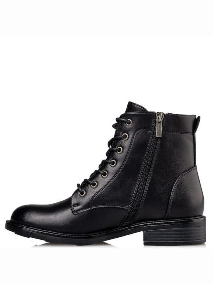 Miss Nv Γυναικείο Combat Αρβυλάκι V63-16385-34 Μαύρο
