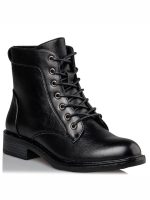 Miss Nv Γυναικείο Combat Αρβυλάκι V63-16385-34 Μαύρο