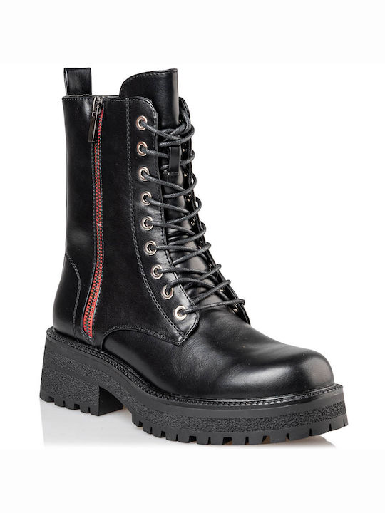 Envie Γυναικείο Αρβυλάκι Combat V49-16235-34 Μαύρο