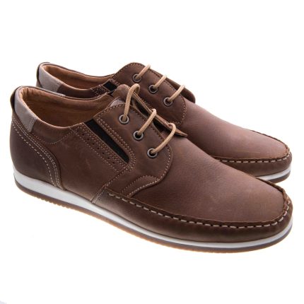 Nice step Ανδρικά loafer 725 καφέ