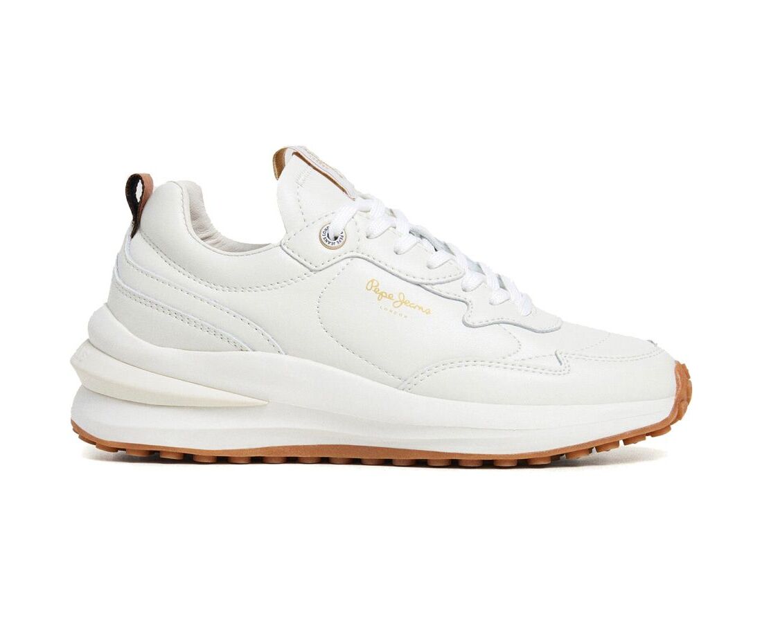Pepe Jeans Γυναικείο Δερμάτινο Sneakers PLS60014 801 Λευκό 