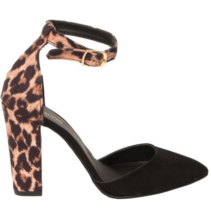 Sarigiannis γυναικειες γοβες 922 μαυρο animal print