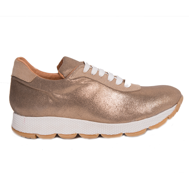 Queens Γυναικεια sneakers 1801 gold Queens Γυναικεια sneakers 1801 gold