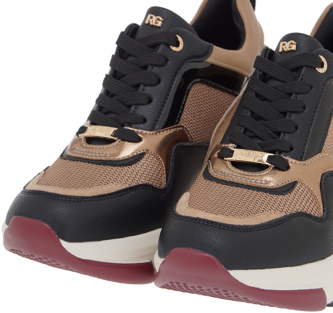 Renato Garini Γυναικεία Sneaker R119R618370I ΜΑΥΡΟ ΚΑΜΗΛΟ ΠΟΛΥΧΡΩΜΟ