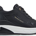 Renato Garini Γυναικεία Sneaker R119R6653J79 Μαύρο Κροκο Βερνι