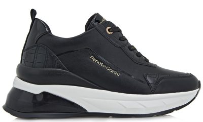 Renato Garini Γυναικεία Sneaker R119R6653J79 Μαύρο Κροκο Βερνι