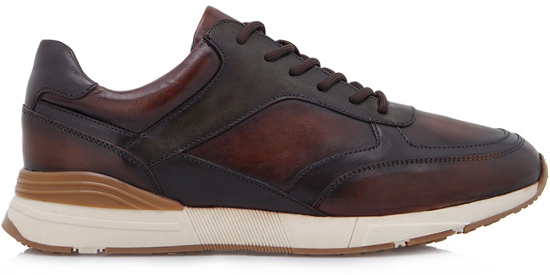 Renato Garini Ανδρικά Δερμάτινα Sneaker R515W931299F 15W-931 Καφέ Πολύχρωμο Δέρμα Renato Garini Ανδρικά Δερμάτινα Sneaker R515W931299F 15W-931 Καφέ Πολύχρωμο Δέρμα