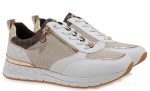 Renato Garini Γυναικεία Sneaker S119R502208E ΛΕΥΚΟ ΠΛΑΤΙΝΑ ΣΤΑΜΠΑ