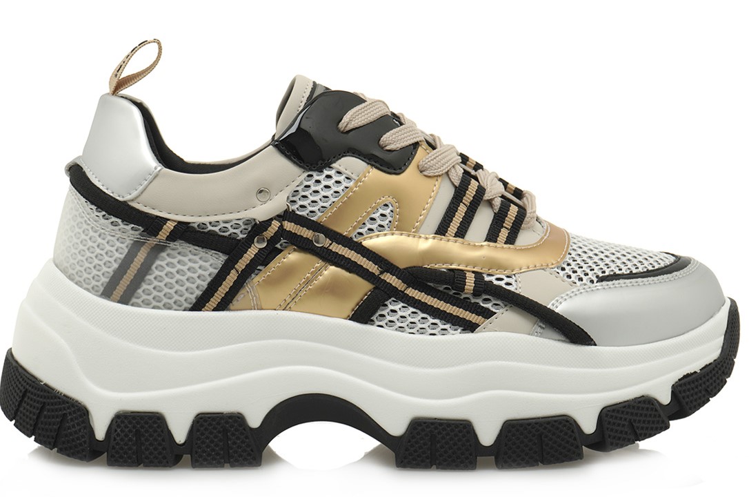 Renato Garini Γυναικεία  Sneakers T119R29537F1 19R-295 Λευκό Πλατίνα Ασημί