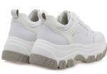 Renato Garini Γυναικεία Sneakers T119R49336F7 19R-493 ΛΕΥΚΟ ΣΤΑΜΠΑ ΛΕΥΚΟ ΒΕΡΝΙ