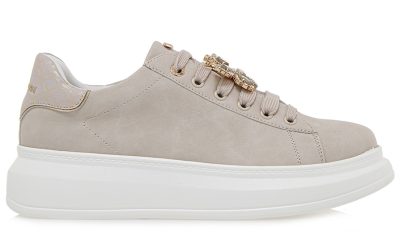 Renato Garini Γυναικεία Sneakers T119R70620A7 19R-706   OFF WHITE ΠΛΑΤΙΝΑ ΣΤΑΜΠΑ