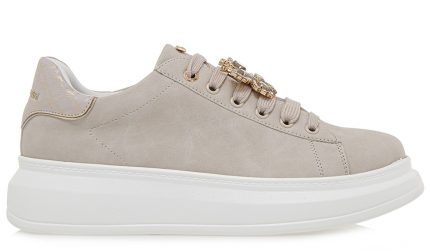 Renato Garini Γυναικεία Sneakers T119R70620A7 19R-706   OFF WHITE ΠΛΑΤΙΝΑ ΣΤΑΜΠΑ