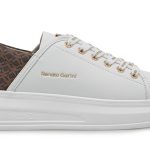 Renato Garini Γυναικεία Sneakers T119R952225M 19R-952 Λευκό Καφέ Στάμπα