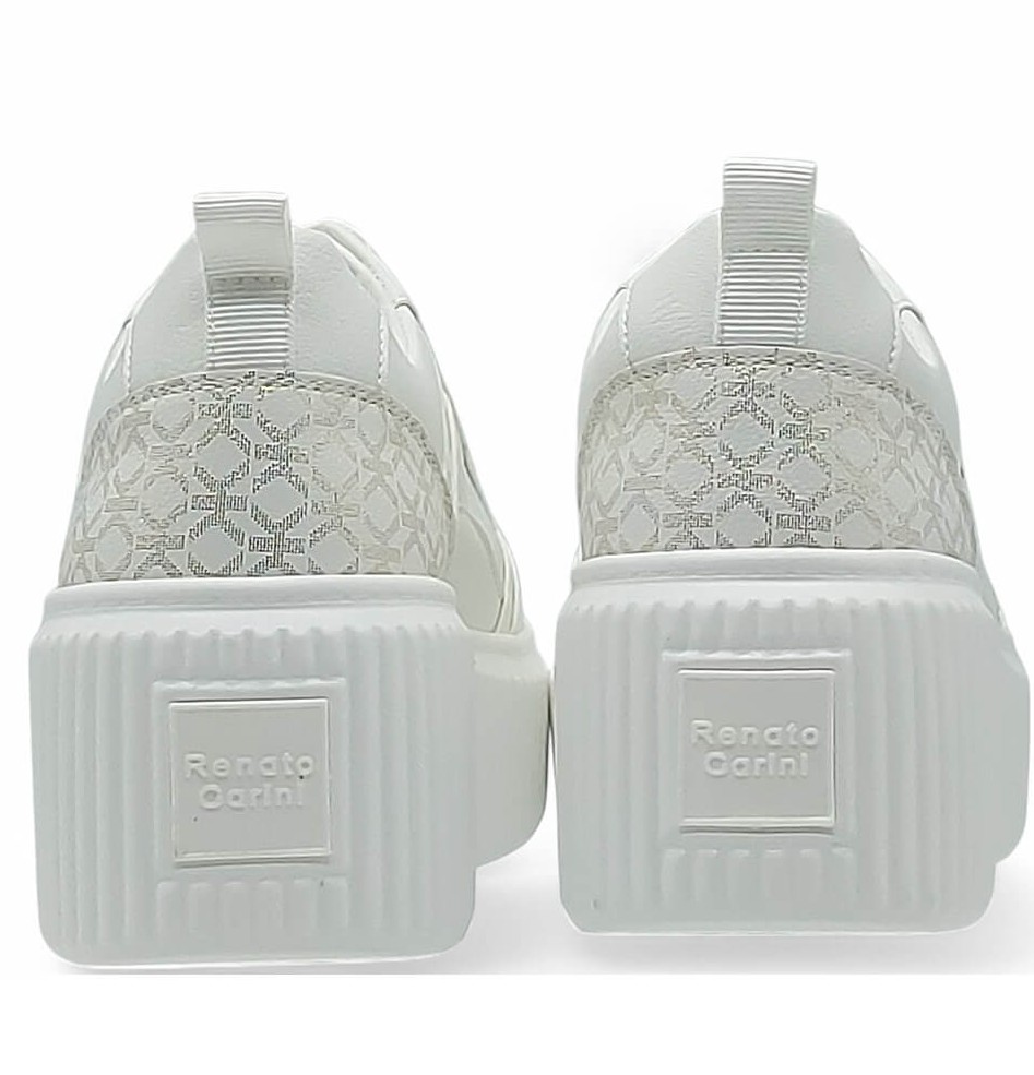 Renato Garini Γυναικεία Sneakers U119R530308E 19R-530 Λευκό Πλατίνα Στάμπα