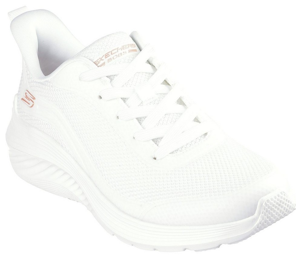Skechers Γυναικεία Αθλητικά BOBS Sport Squad Waves – Still Wading 117483 Λευκό