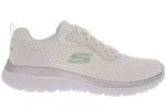 Skechers Γυναικείο Αθλητικό Mesh Lase Up Memory Foam 12606 Λευκό