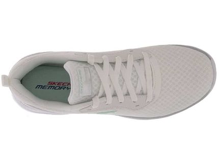 Skechers Γυναικείο Αθλητικό Mesh Lase Up  Memory Foam 12606 Λευκό