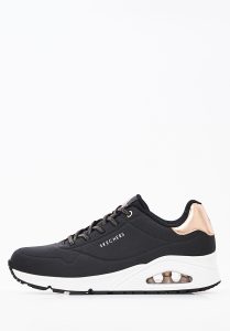 Skechers Γυναικεία Sneakers UNO SHIMMER AWAY 155196 Μαύρο