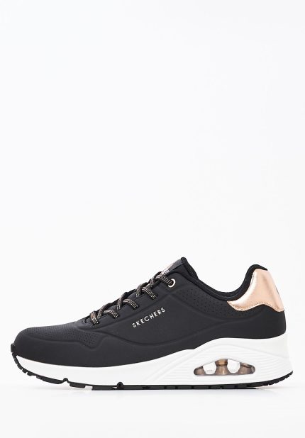 Skechers Γυναικεία Sneakers UNO SHIMMER AWAY 155196 Μαύρο