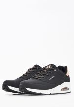 Skechers Γυναικεία Sneakers UNO SHIMMER AWAY 155196 Μαύρο