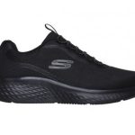 Skechers Aνδρικό Αθλητικό Mesh Stretch Lace Slip-On W/ Air-Cooled Memory Foam 232599 Μαύρο