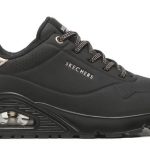 Skechers Γυναικεία Sneakers UNO SHIMMER AWAY 155196 Μαύρο