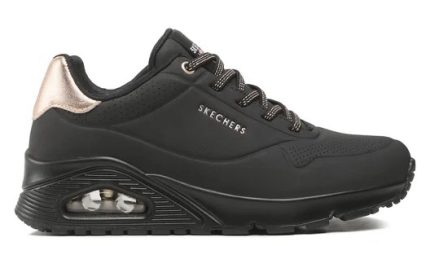 Skechers Γυναικεία Sneakers UNO SHIMMER AWAY 155196 Μαύρο